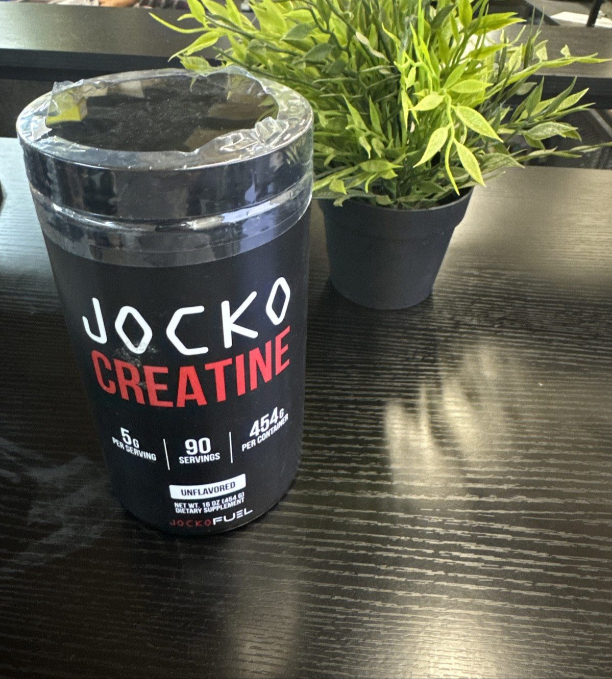 JOCKO Fuel Creatine Powder Unflavored 90 Servings 16 Ounces Exp 11/2027 Amazing