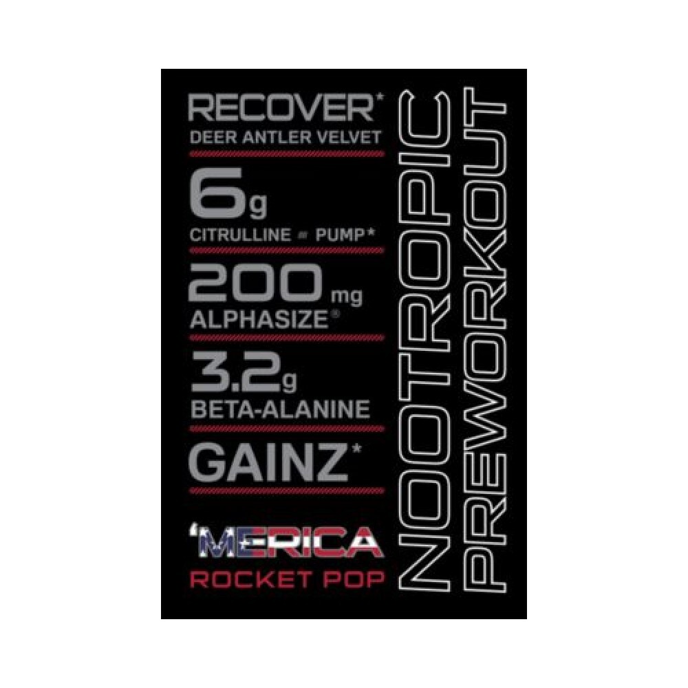 Woke AF High-Stimulant Pre-Workout – Rocket Pop (12.67 oz. / 30 Servings)