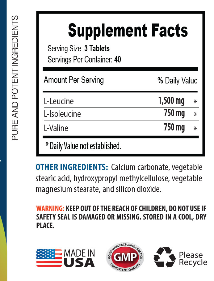 muscle infusion – BCAA 3000MG – leucine capsules 3000mg 2 BOTTLE