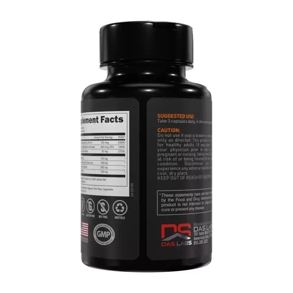 BUCKED UP RUT TESTOSTERONE BOOSTER 90Caps 30Serv Hormone Balance Mood, Pack of 2