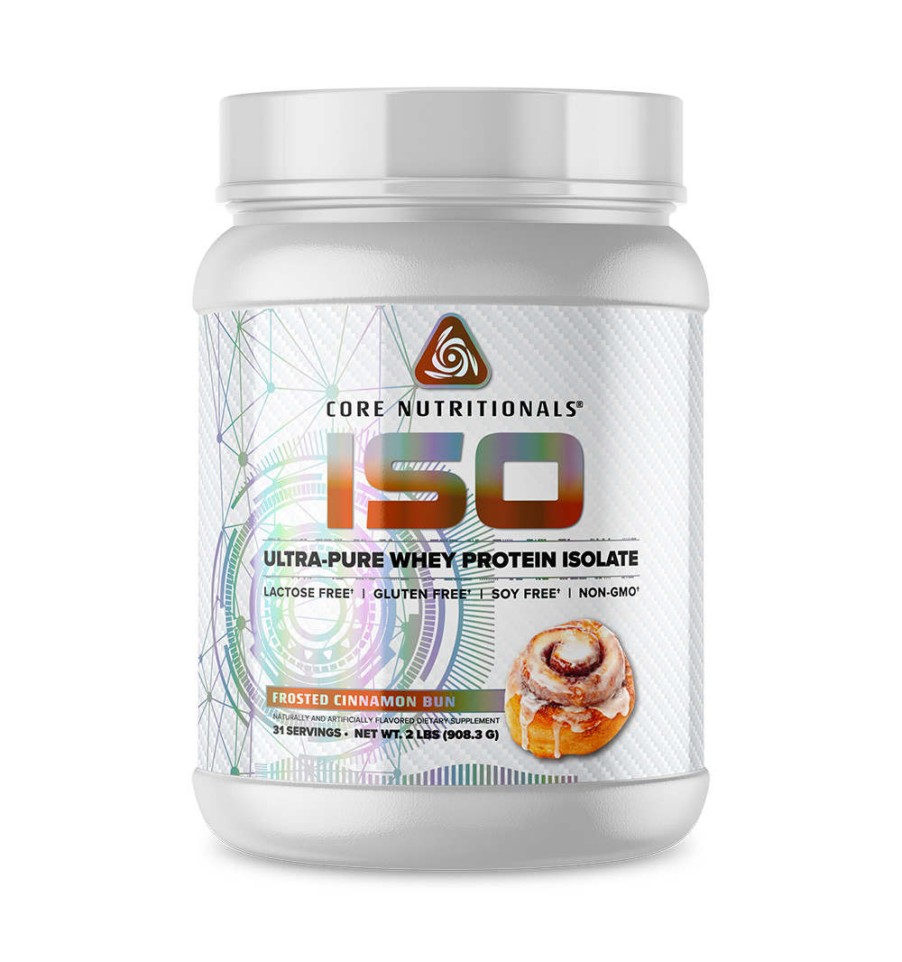 Core Nutritionals ISO Protein – 24gm Isolate Whey Protein- 2LBs – All Flavors