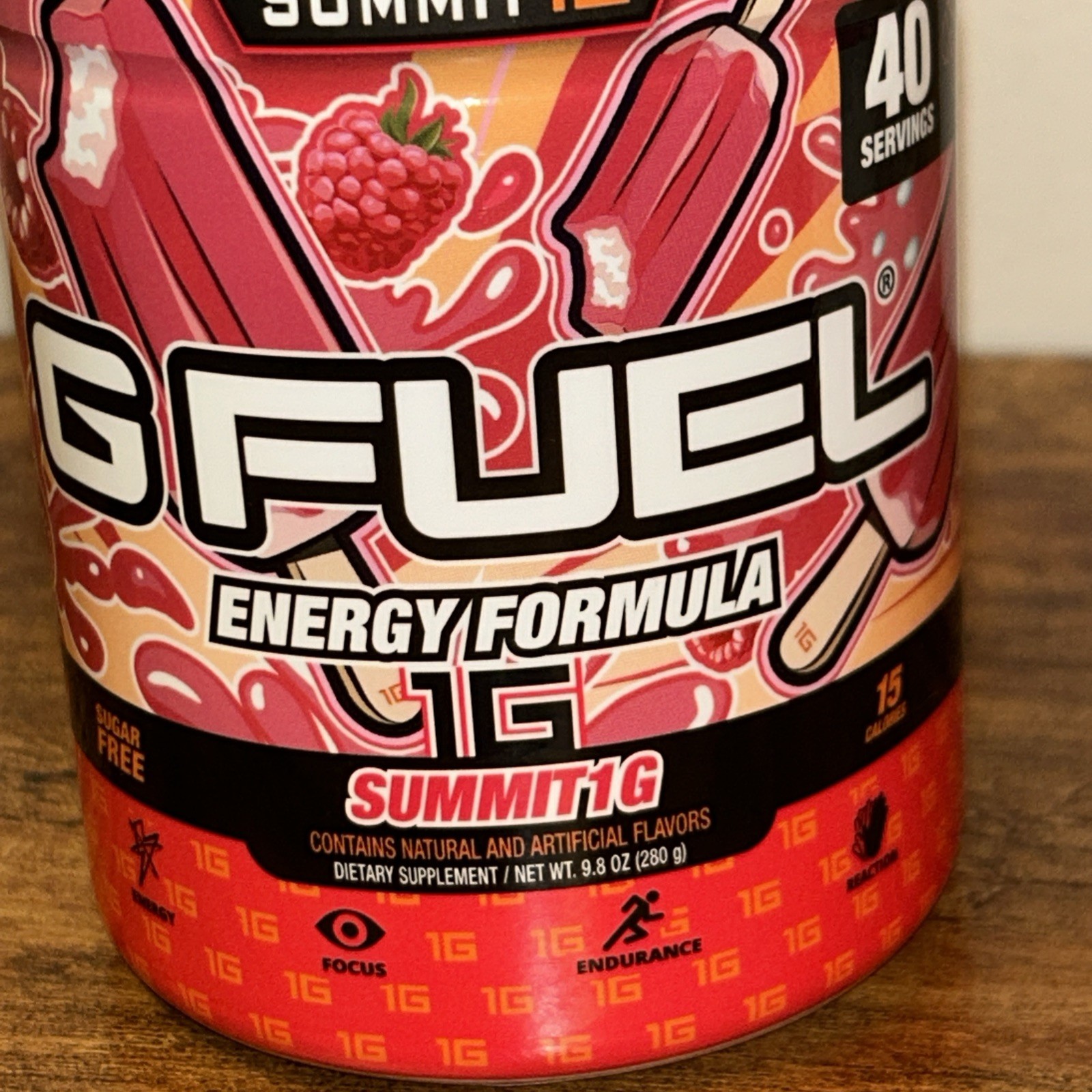 G FUEL Summit1G Raspberry Creamsicle Energy Formula – 40 Servings – Exp. 2028