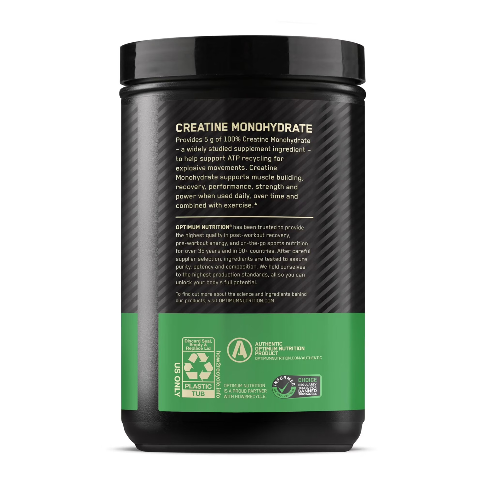 Optimum Nutrition Micronized Creatine Powder 120 Servings Supplement 1.32 lb
