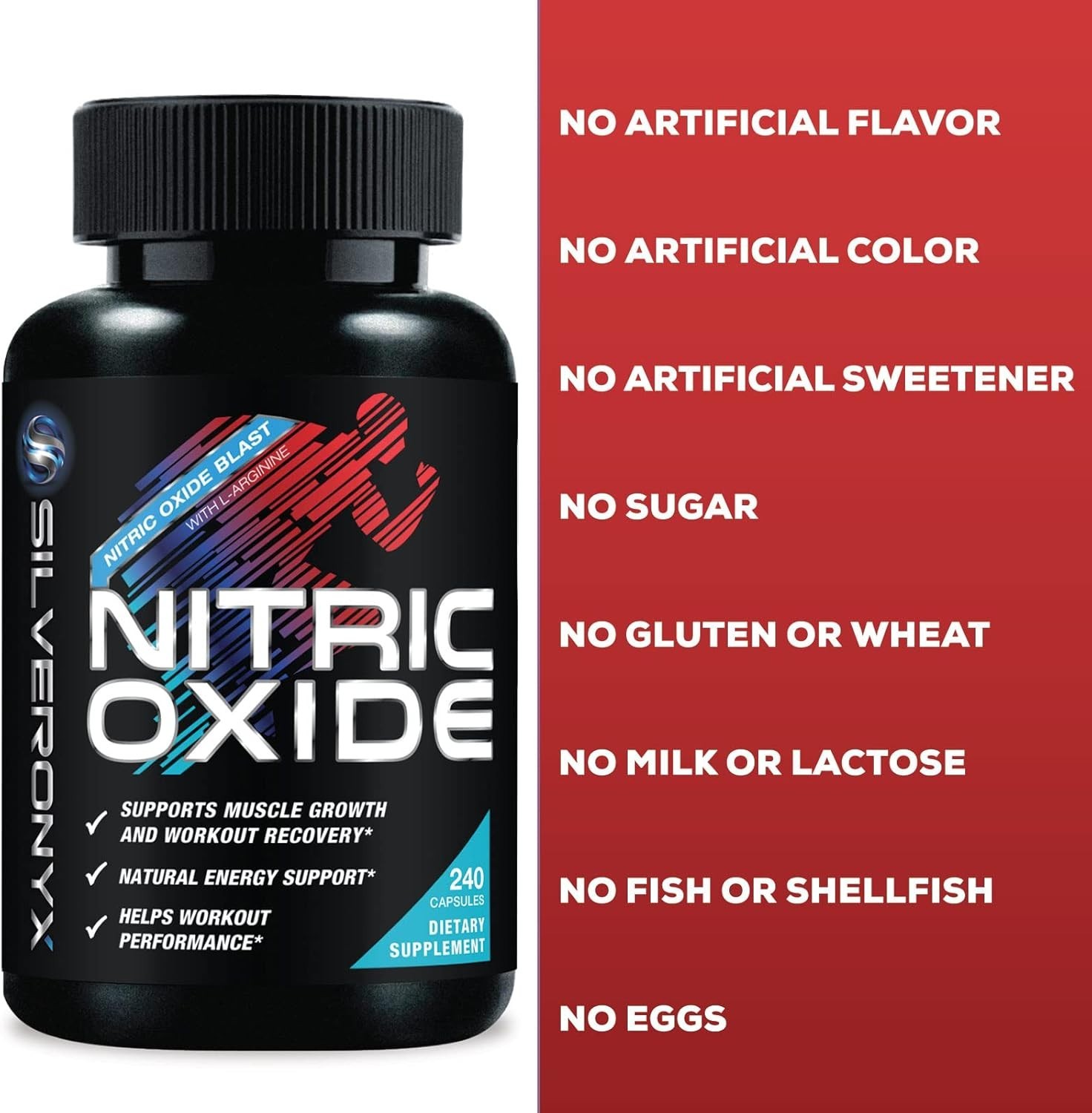 Nitric Oxide Booster 3X Strength L-Arginine Citrulline Alanine Caps