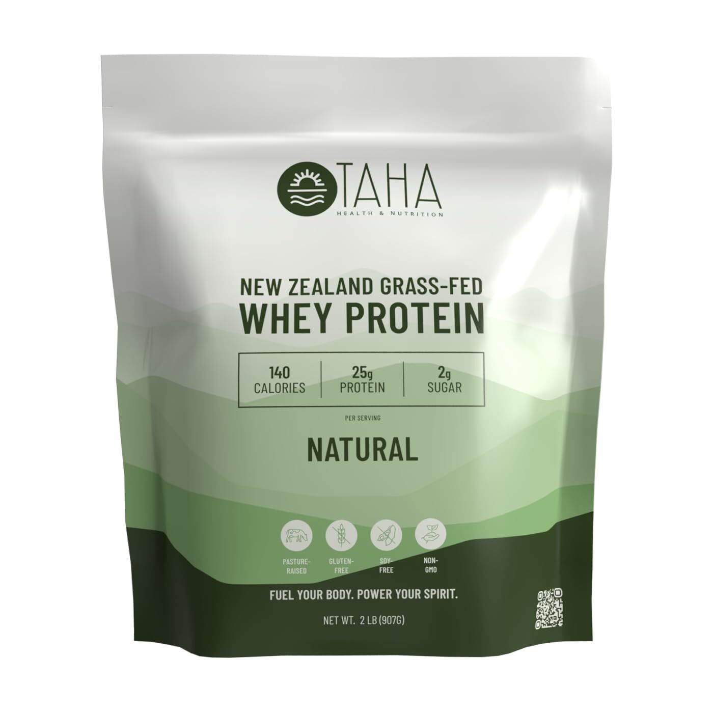 Taha Health & Nutrition Natural Unflavored Whey Protein Concentrate Powder 25…