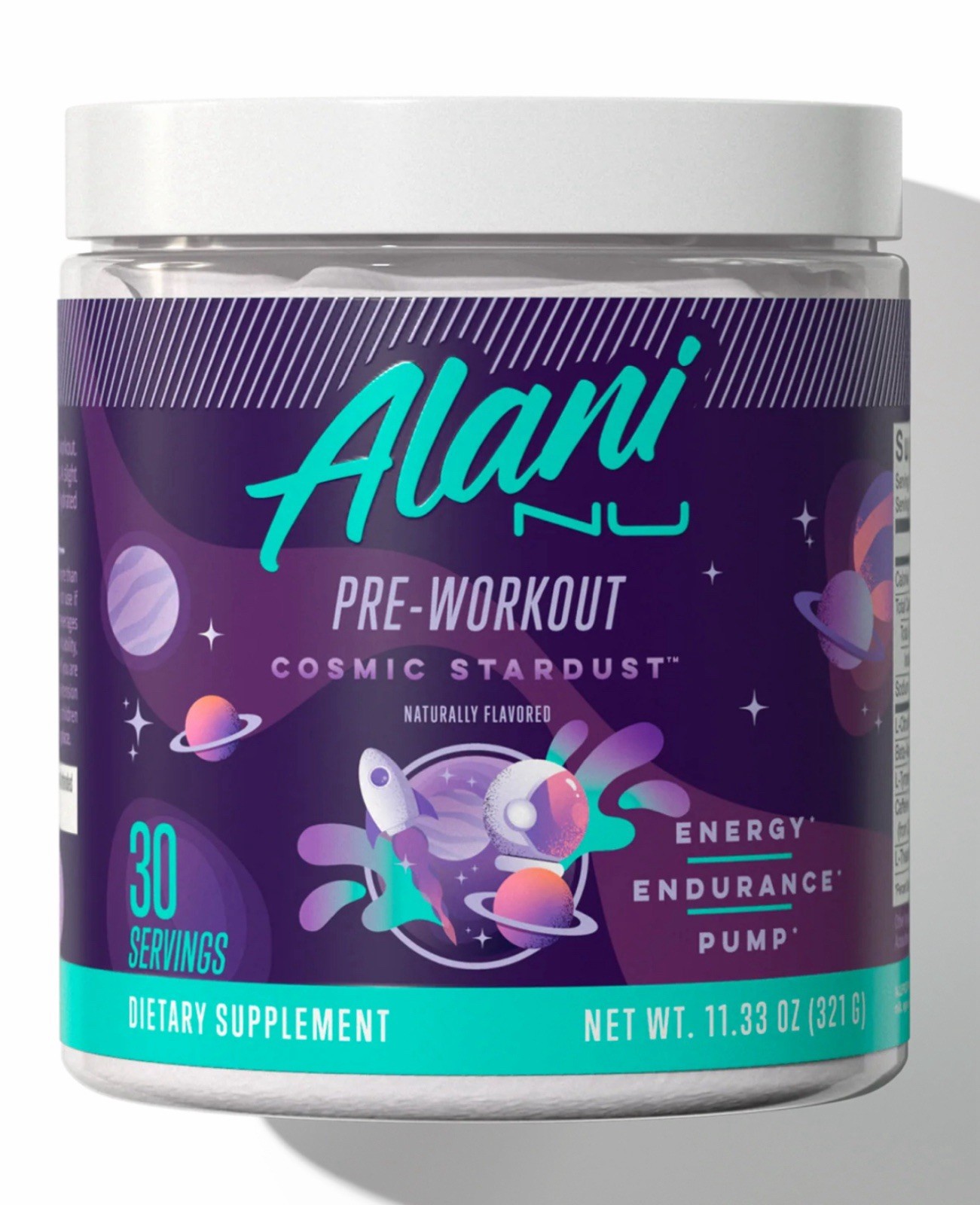 Alani, Pre Workout, Cosmic Stardust, 7.0oz 20 Servings, EXP 2/27