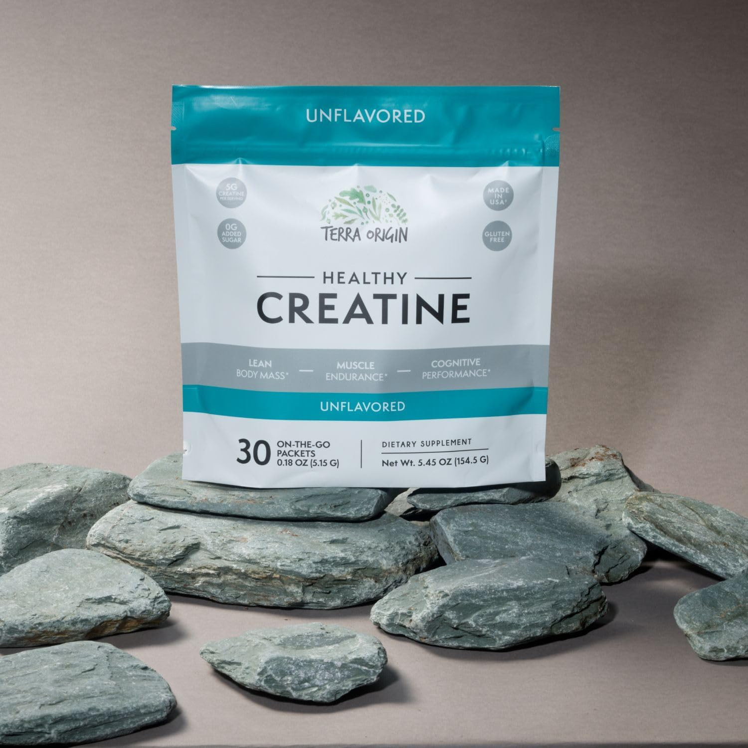 Healthy Creatine Micronized Monohydrate Powder | 30 Stick Packs | Support for Mu