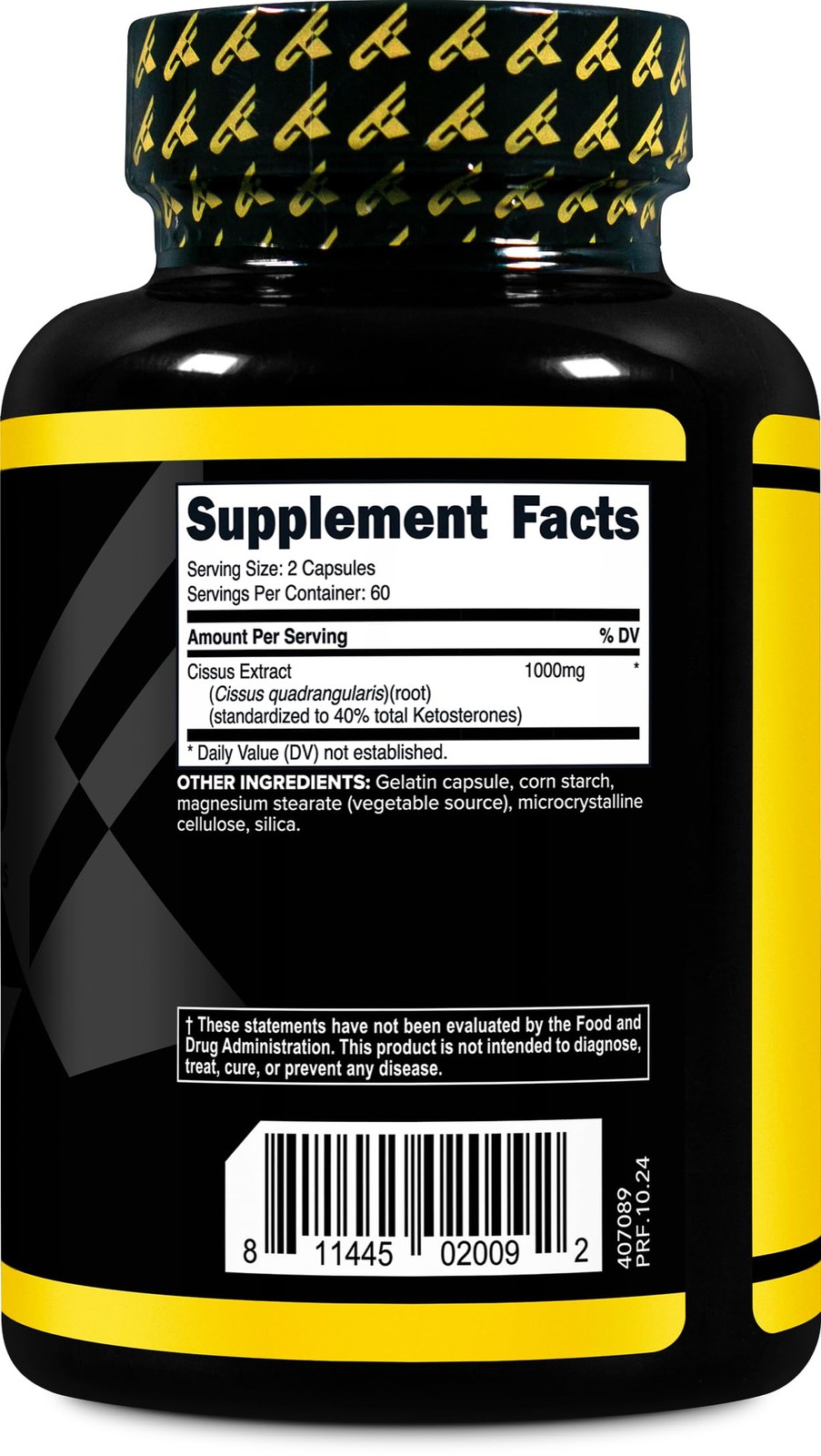PrimaForce Cissus Quadrangularis Extract 120 500mg Capsules, 1000mg/Serving