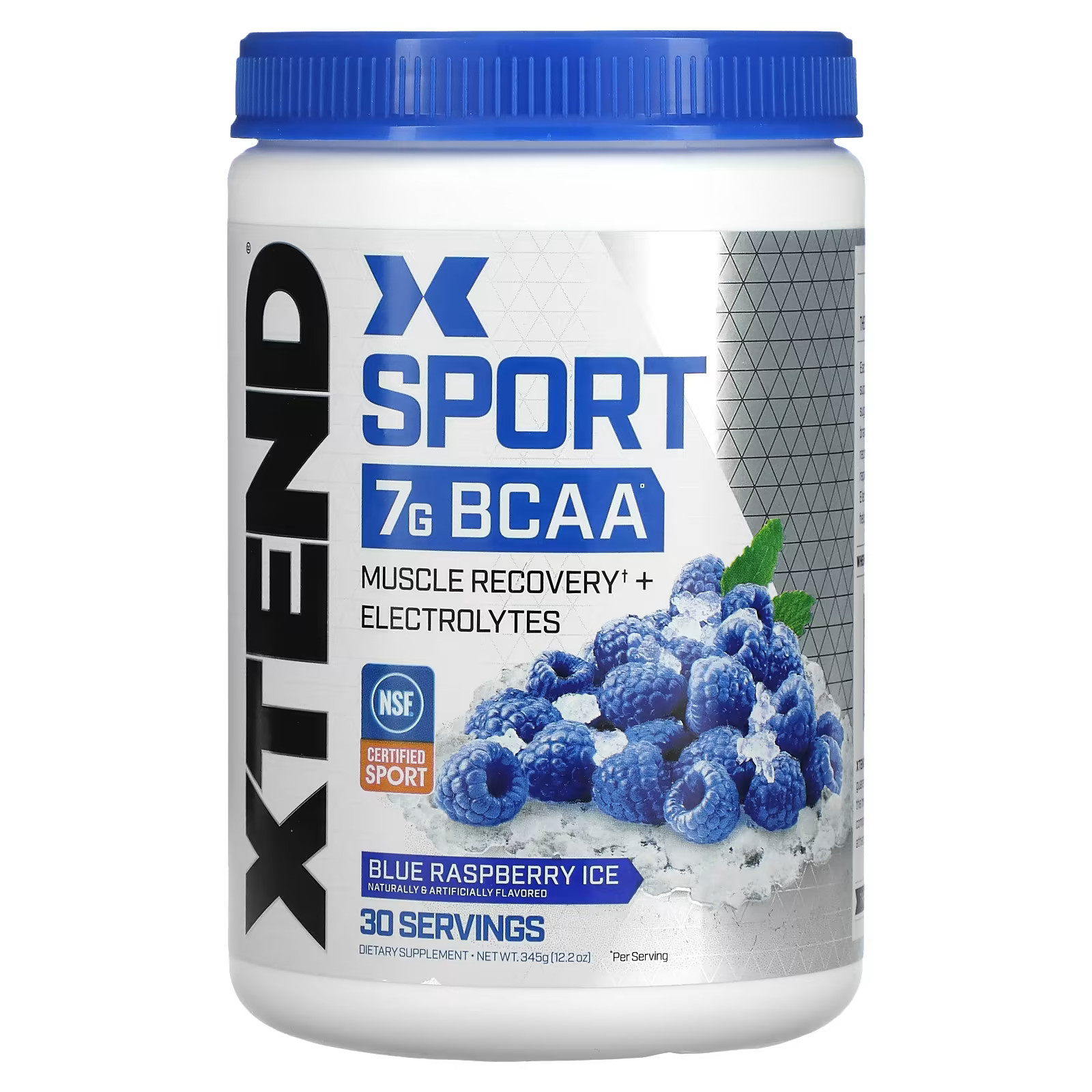 2 X Xtend, Sport, 7G BCAA, Blue Raspberry Ice, 12.2 oz (345 g)