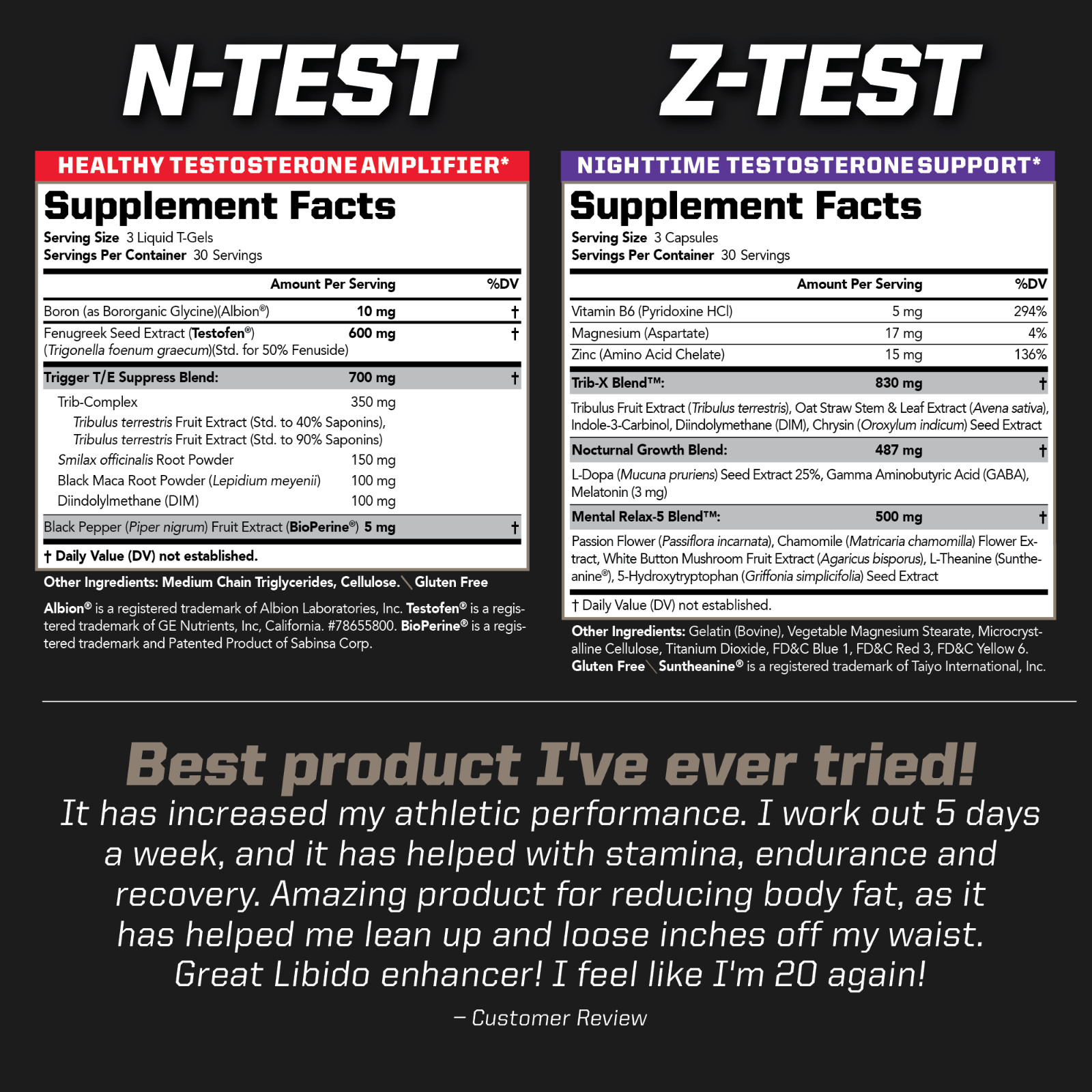 FLEX STACK ADVANCED – Muscle, Recovery, N-TEST 600/Liquid T-Gels/Z-TEST 90 Caps