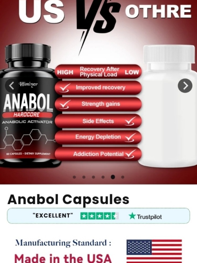 Anabol Hardcore 3 Month Supply Made In USA Certified Anabolic Activators