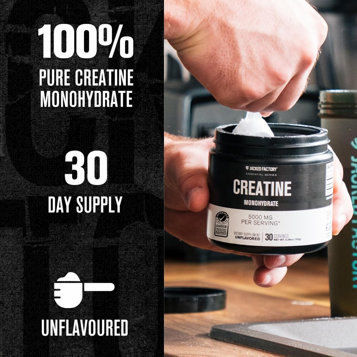Third-Party Tested Creatine Monohydrate 150g – Pure Supplement for All Athletes