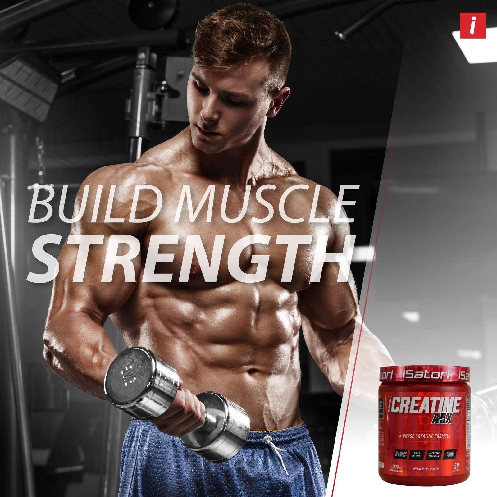 iSatori Creatine A5X with Creatine Monohydrate & Betaine Anhydrous for Muscle…