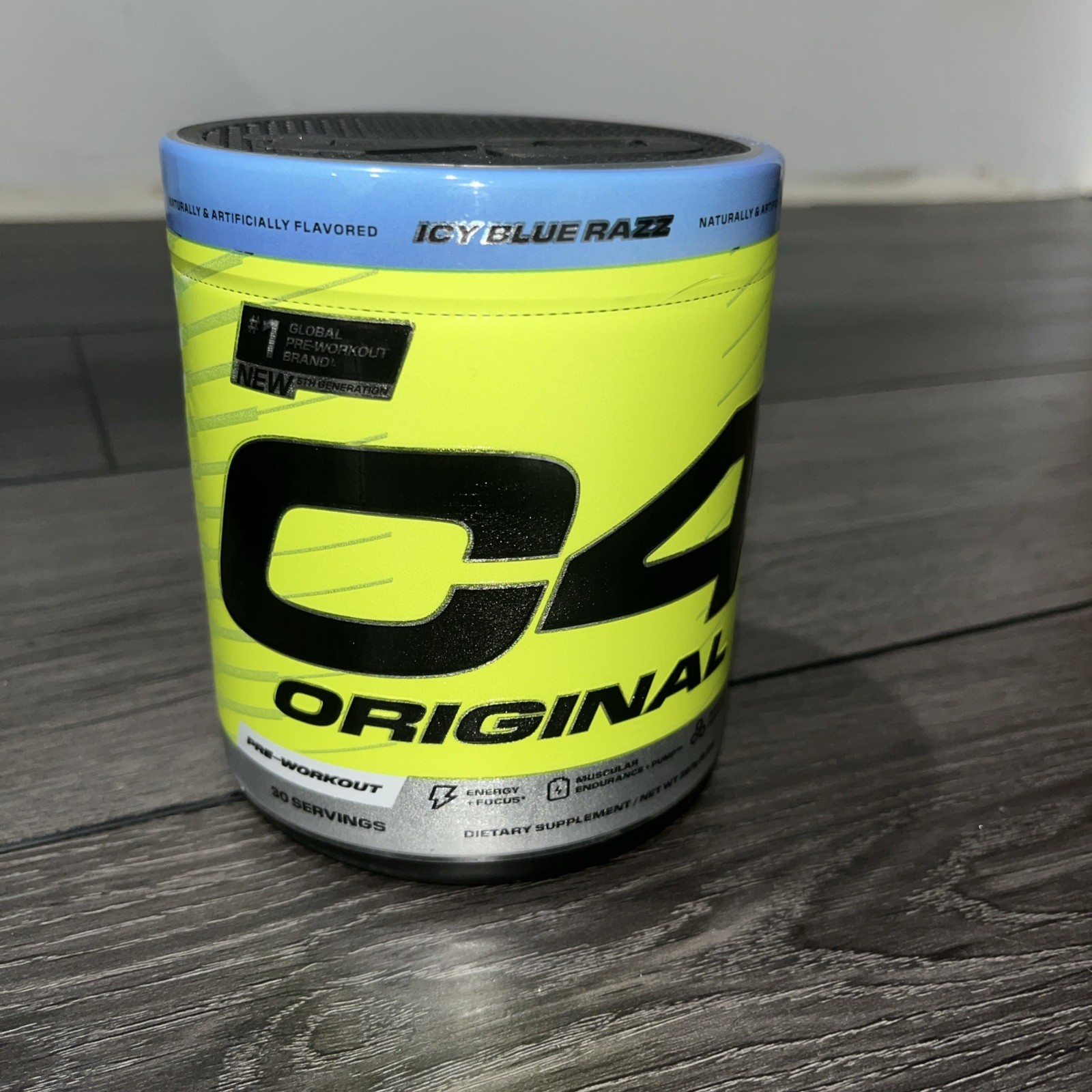 New Sealed C4® Original, Pre-Workout, Icy Blue Razz, 267 oz (9.4 oz) Exp 07/26