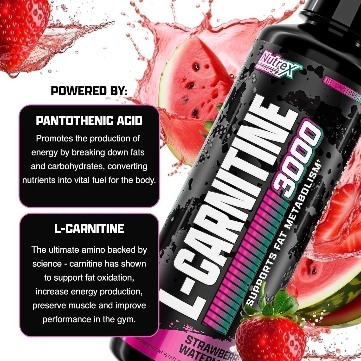 Nutrex Research Liquid Carnitine 3000 | Premium Liquid Carnitine, Stimulant…
