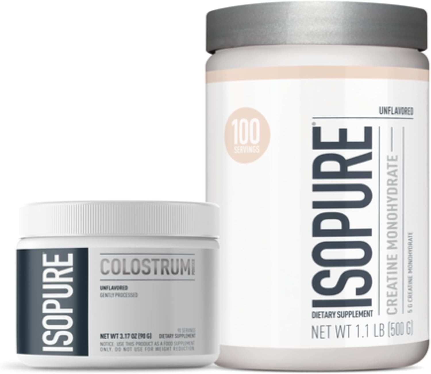 Isopure 100% Pure Creatine Monohydrate Powder, Sugar Free, Unflavored