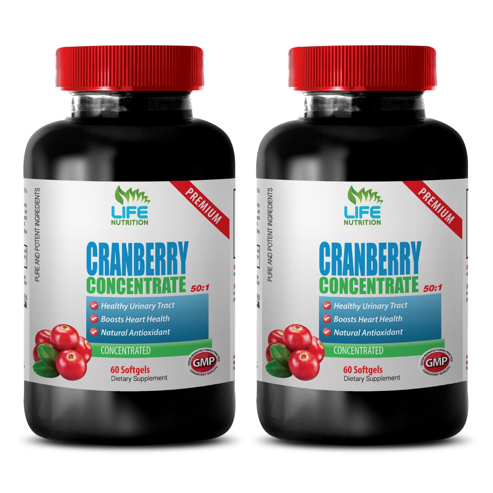 cranberry oil – Cranberry Concentrate 50:1 – healthy urinary tract 2 Bottles
