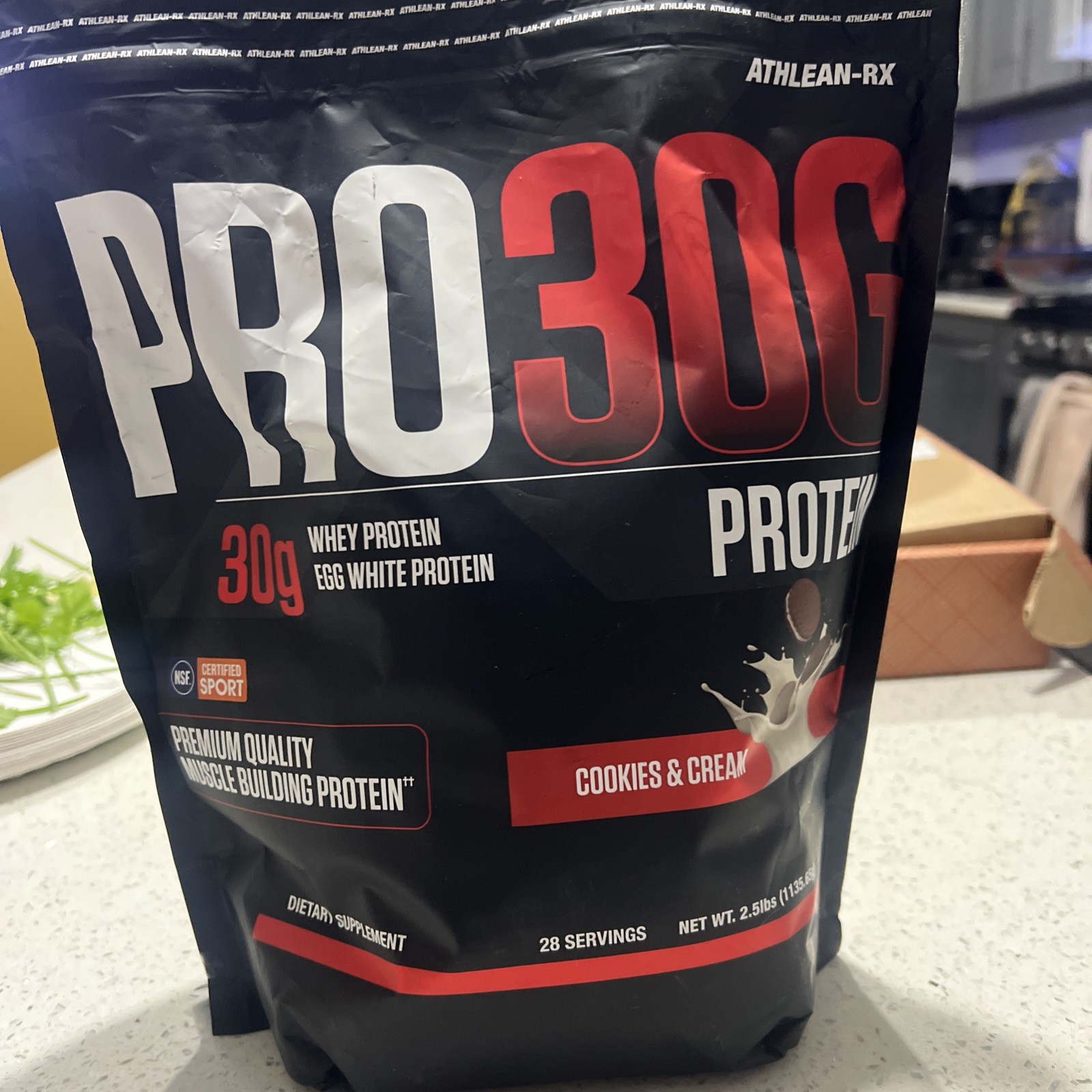 ATHLEAN-X PRO-30G, Premium Whey Protein Isolate Powder, Cookies and Cream