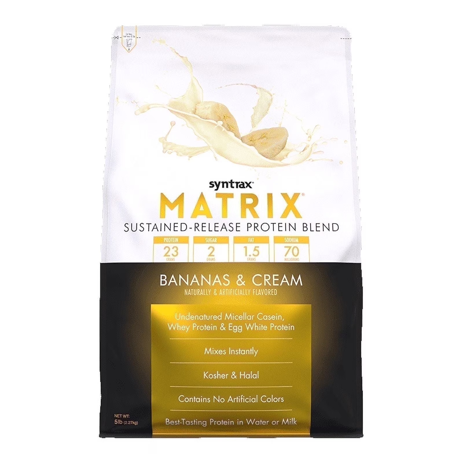 Matrix Peanut Butter Cookie Sustained‑Release Protein Powder Blend 2 Lb with Rea