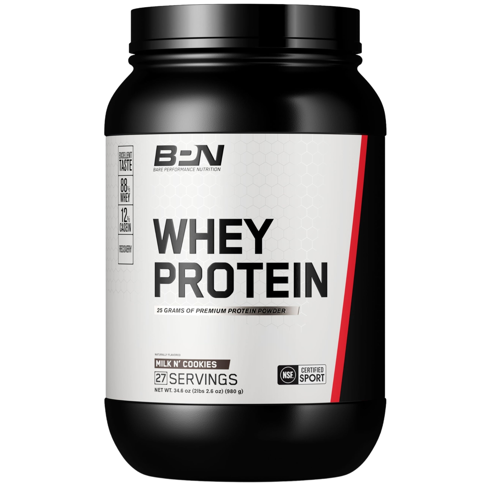 BARE PERFORMANCE NUTRITION BPN Whey Protein + Casein Protein Powder Blend Mil…