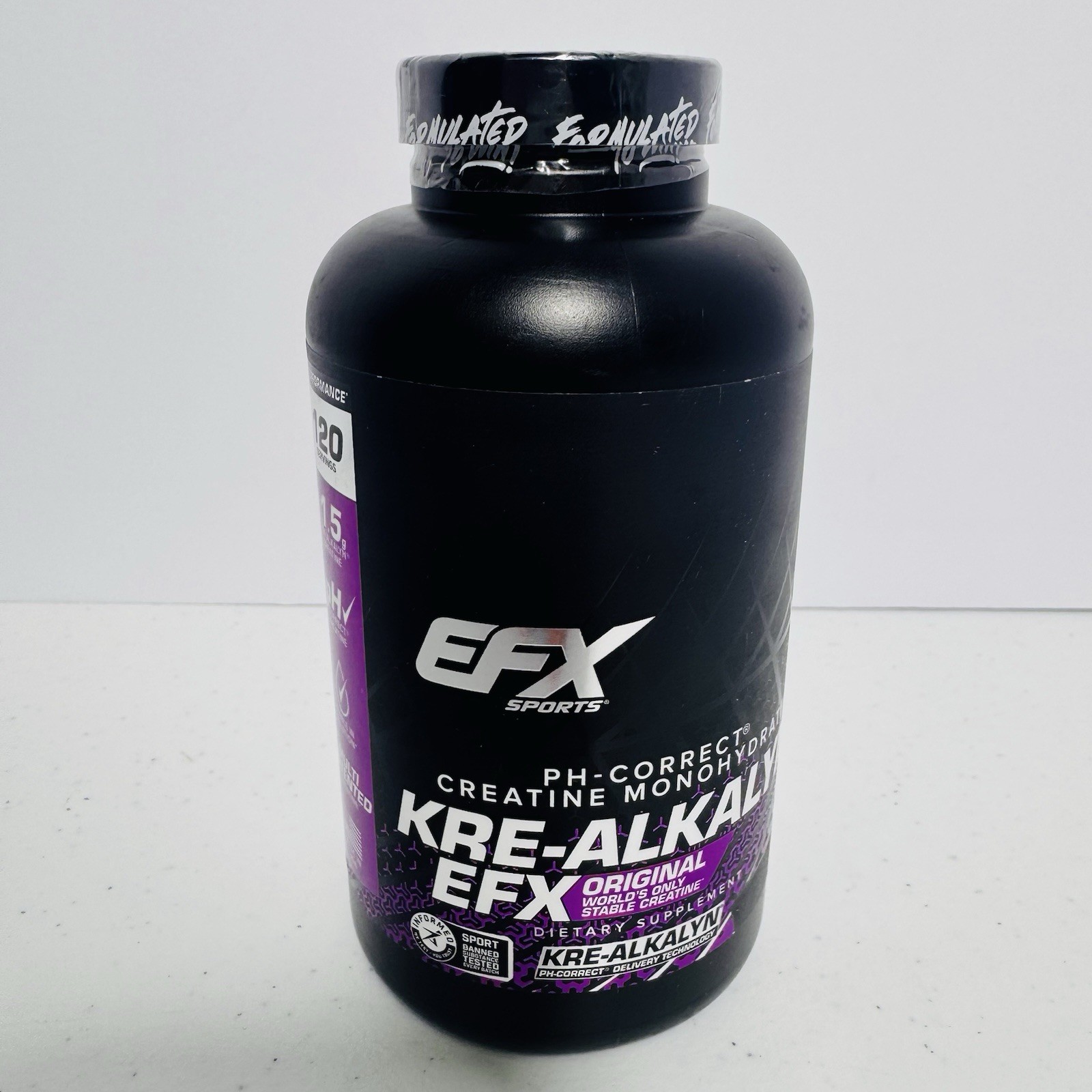 Kre Alkalyn EFX Creatine Capsules 120 Servings pH Correct Muscle Gain Supplement