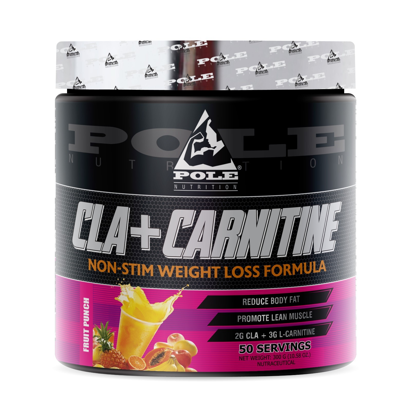 Pole Nutrition Cla+Carnitine Non Stim – Blue Raspberry – 300 50 Servings