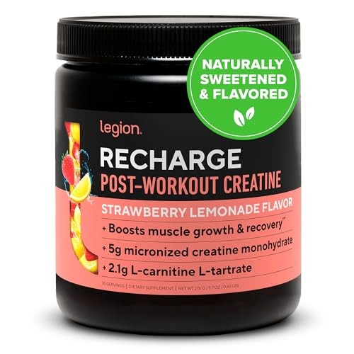 Creatine Monohydrate Post Workout Drink Strawberry Lemonade 30 Servings