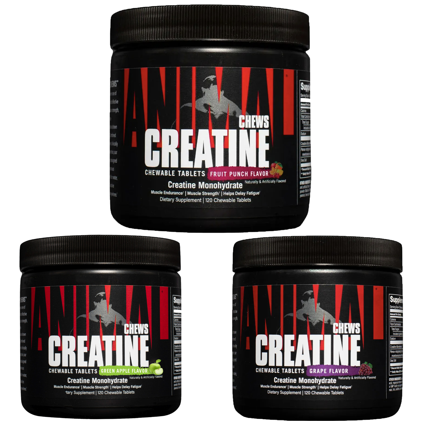 Universal Nutrition Animal Creatine Chews – 120 Tablets