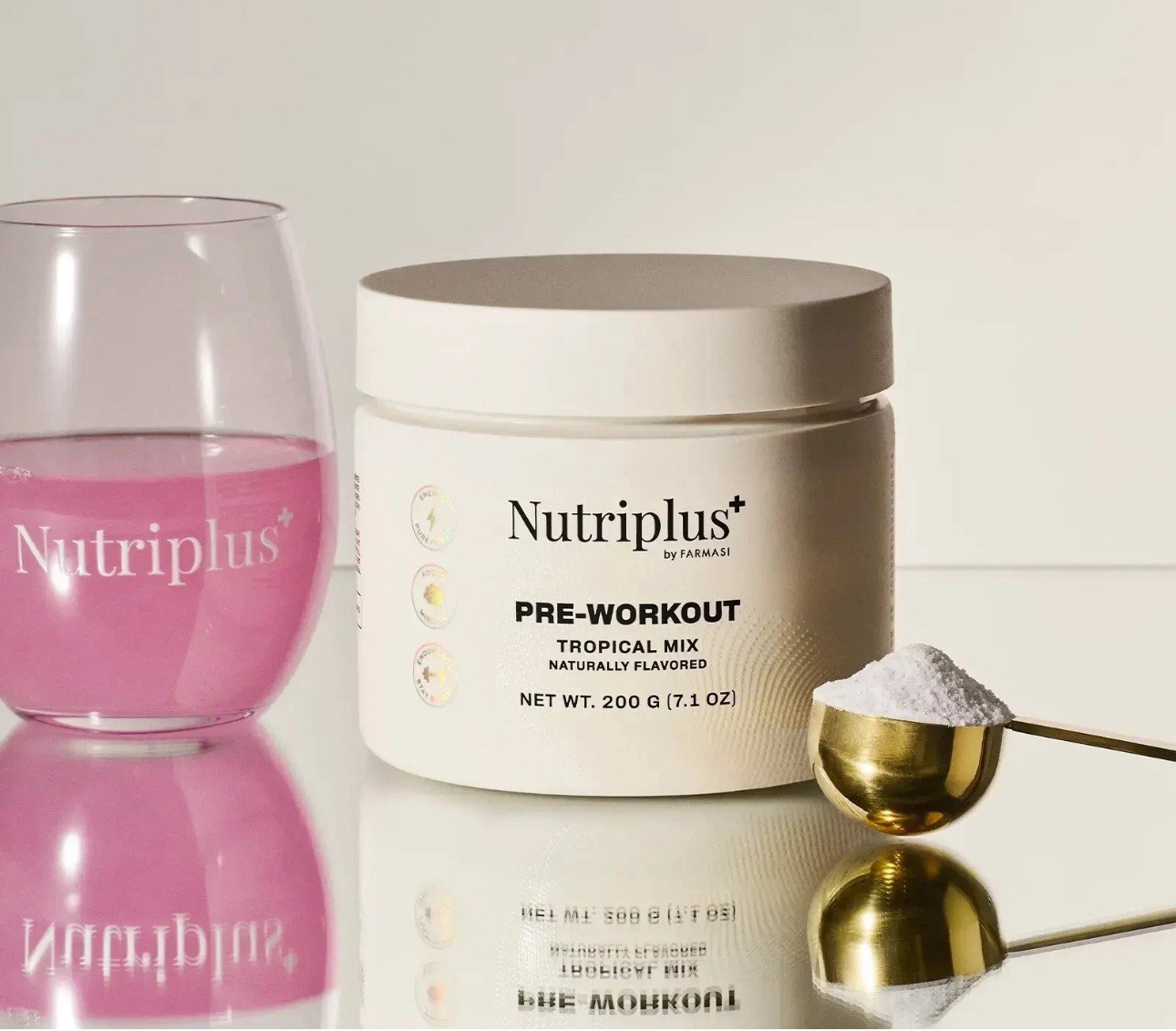 Farmasi Nutriplus+ Pre-Workout Powder Tropical Mix.Dietary Supplement.FREE SHIPP