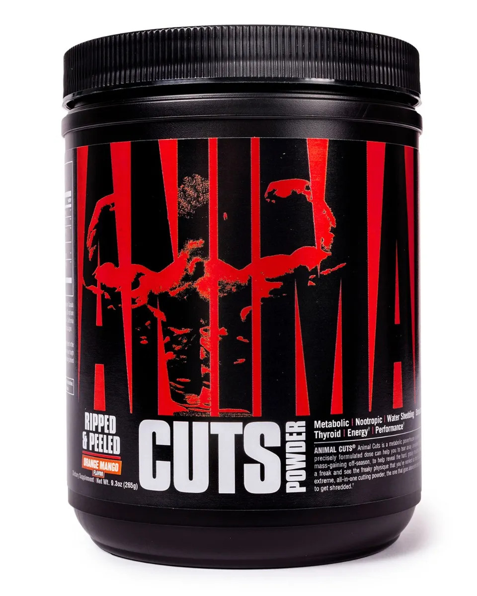 UNIVERSAL NUTRITION ANIMAL CUTS POWDER (42 SVG) pak m stak test fury pump omega