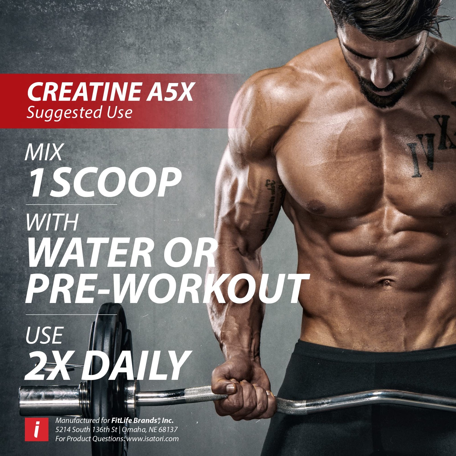 iSatori Creatine A5X with Creatine Monohydrate & Betaine Anhydrous for Muscle…