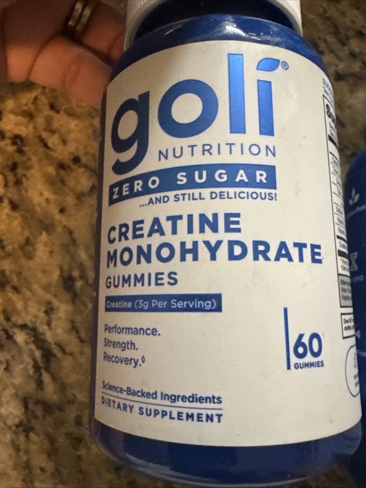 2x Goli Creatine Monohydrate Gummies Zero Sugar 60 Count 10/2027
