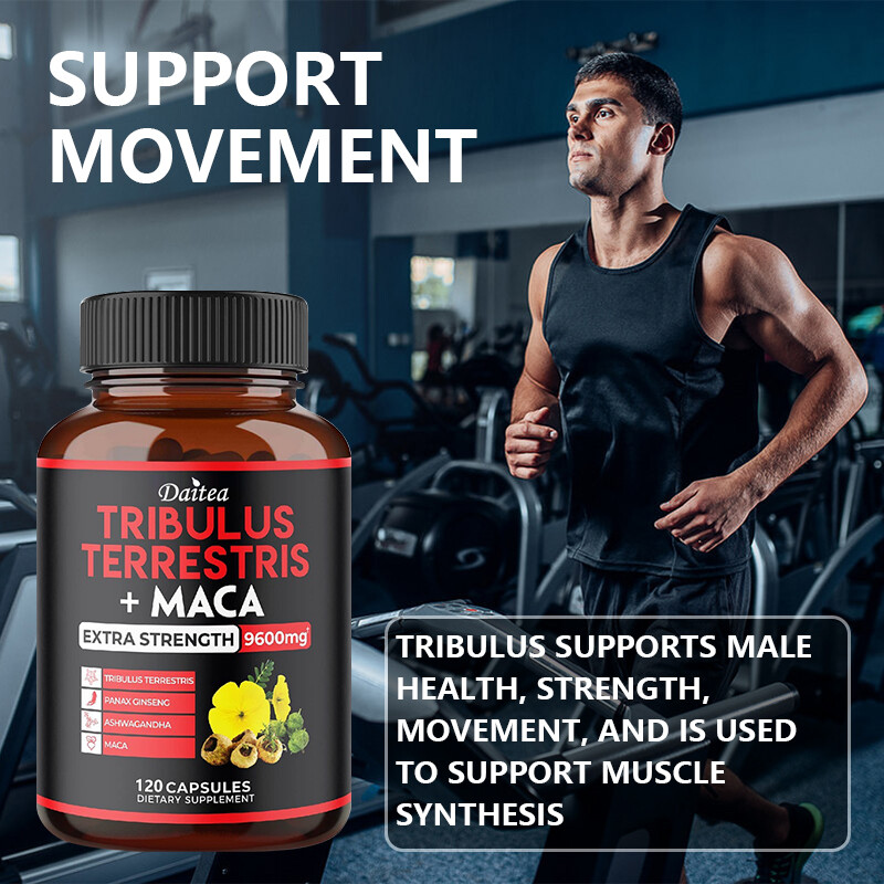 Testosterone Booster Low Test Boost Natural Tribulus Terrestris With Maca