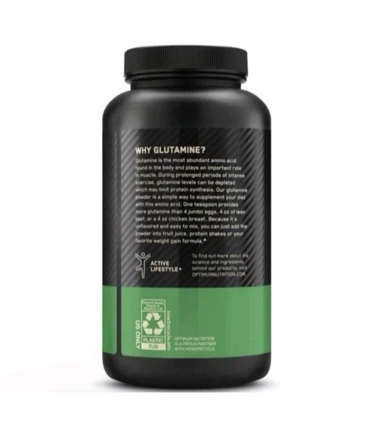 Optimum Nutrition Glutamine Powder Unflavored 10.58 OZ 300G – Exp 02/2028