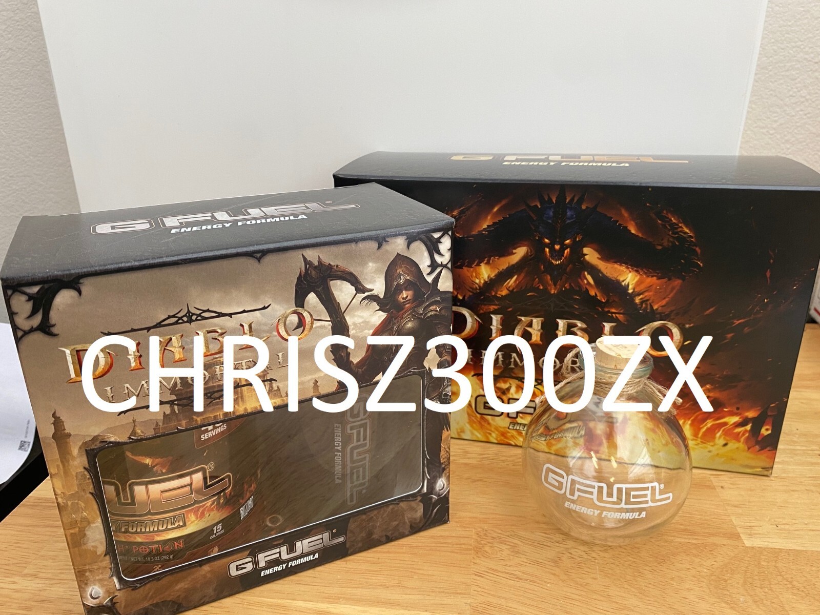 GFUEL Diablo Immortal Legendary Collector’s Box Demon Hunter Vial Shaker G Fuel