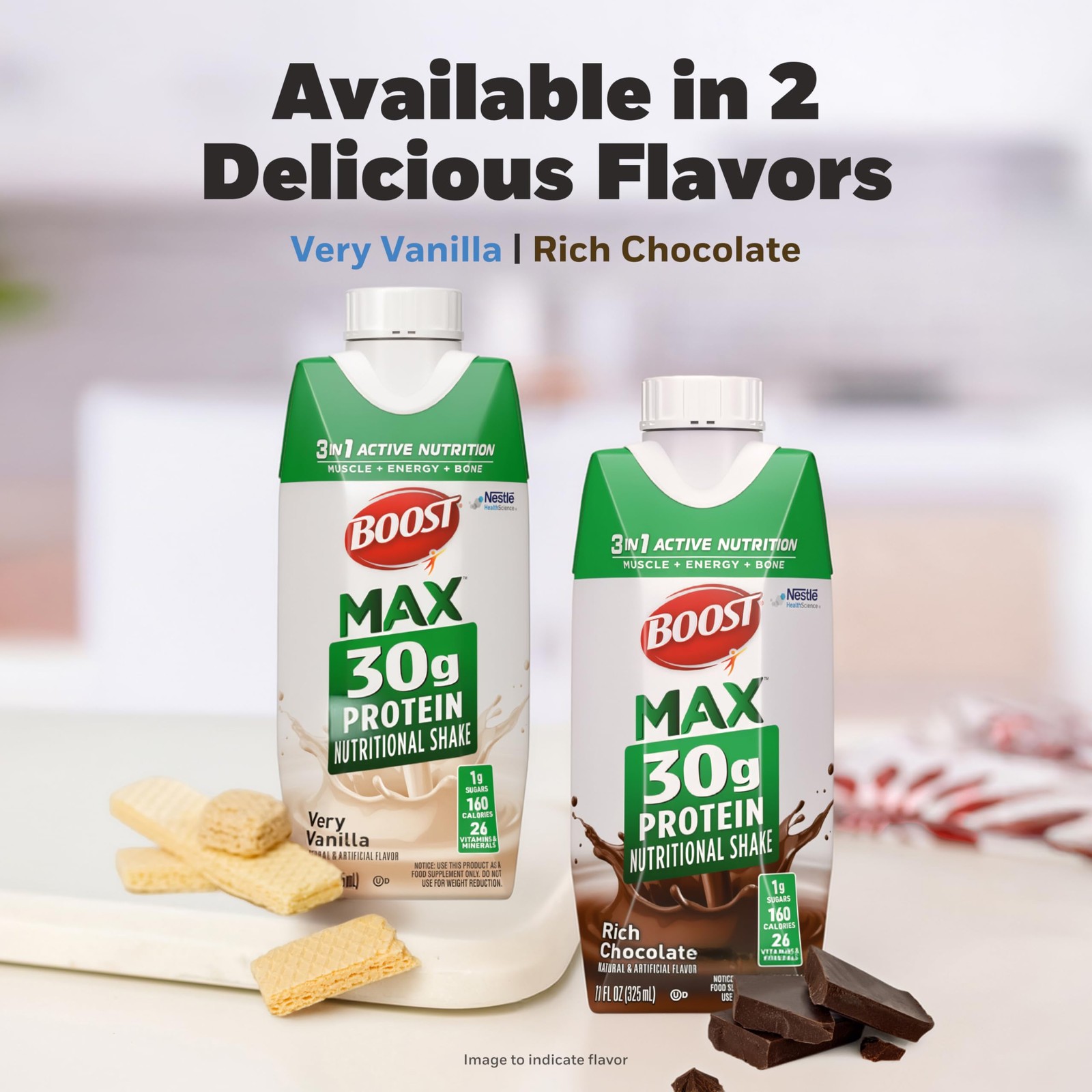 Boost Max Protein Shakes Ready To Drink – 30G High Protein Shake – Vanilla