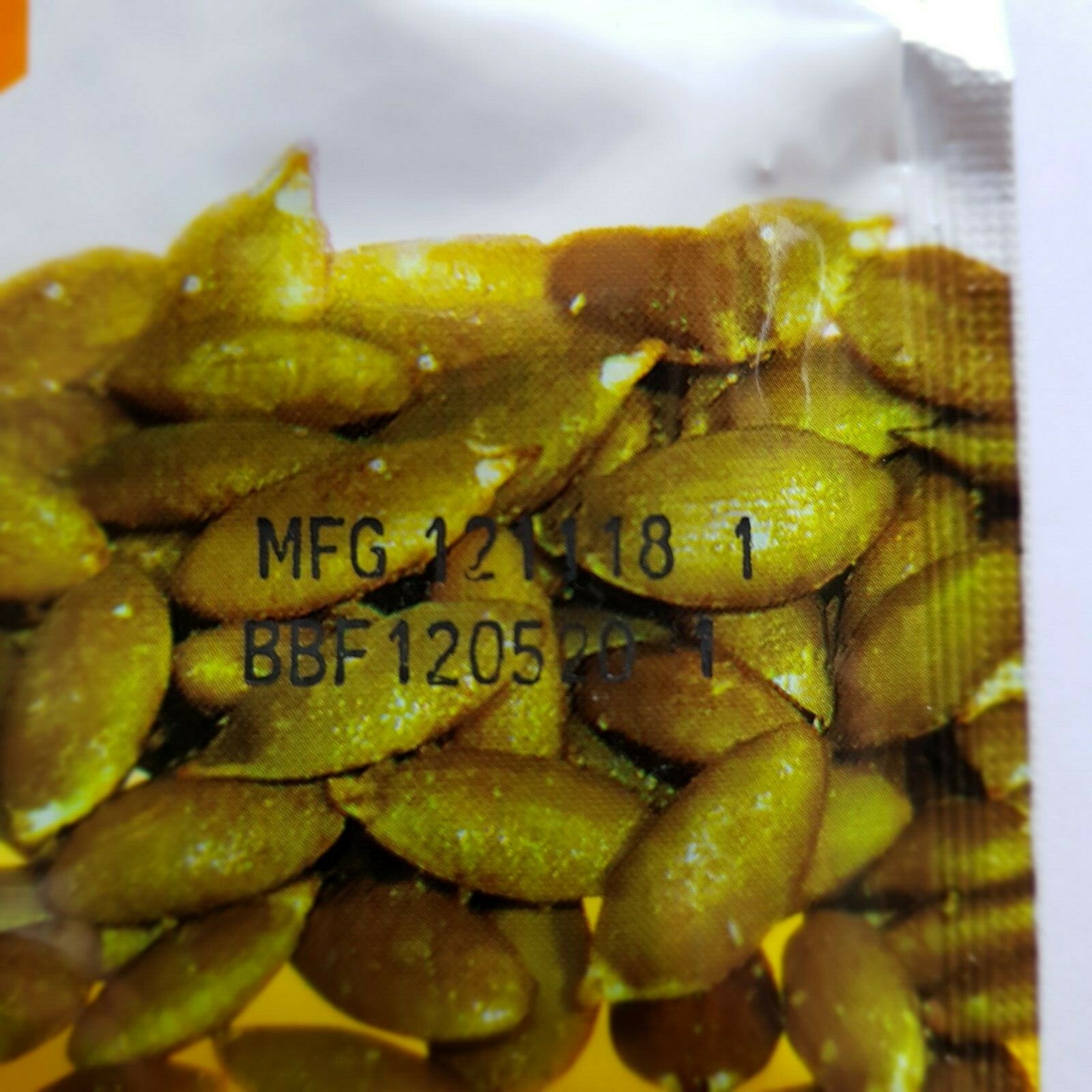 2 X 25 Groasted Pumpkin Kernels Flower Food Snack Seed Honey Healthy Organic