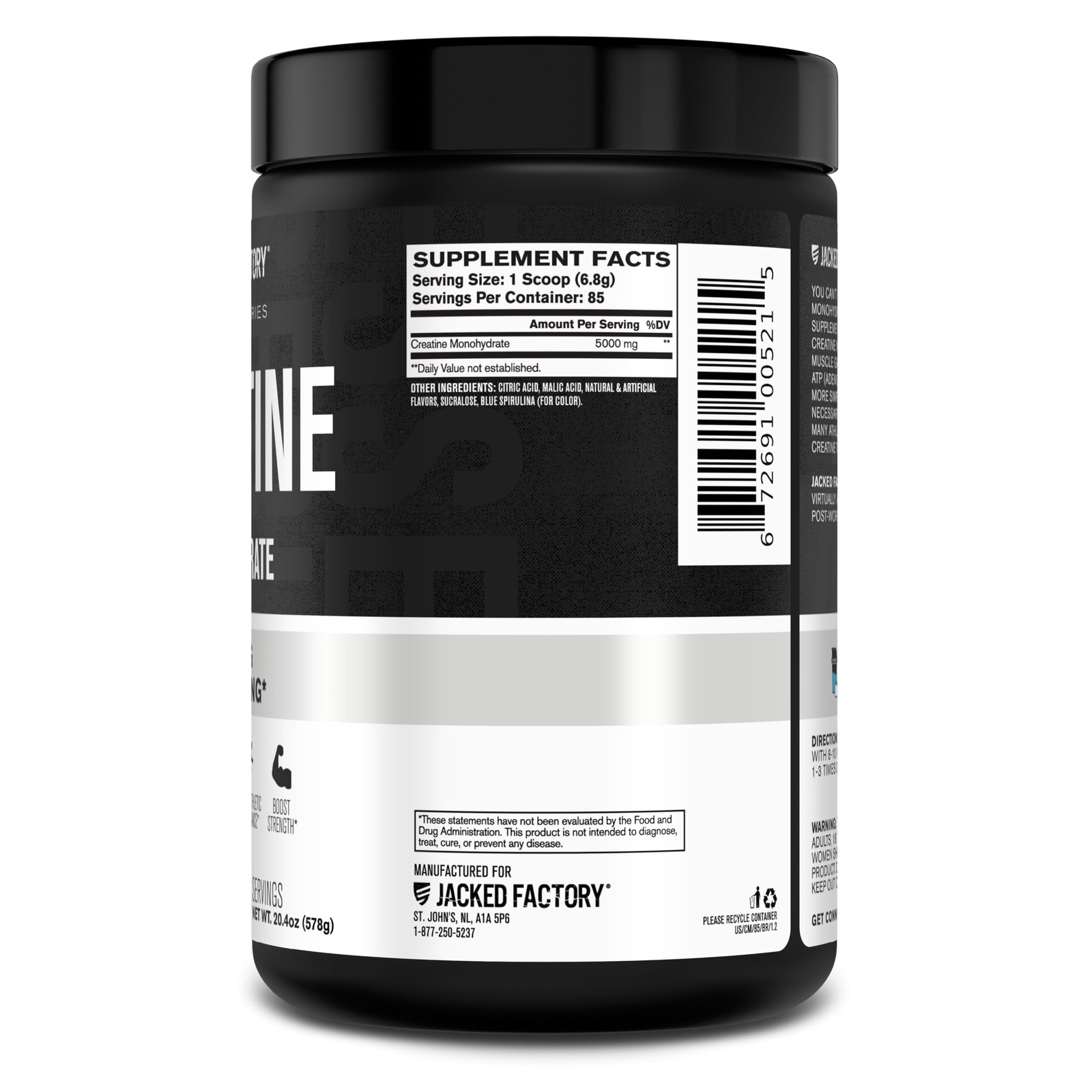 Creatine Monohydrate Powder 20.4 oz (578g) – 5g Daily Creatine Supplement for…