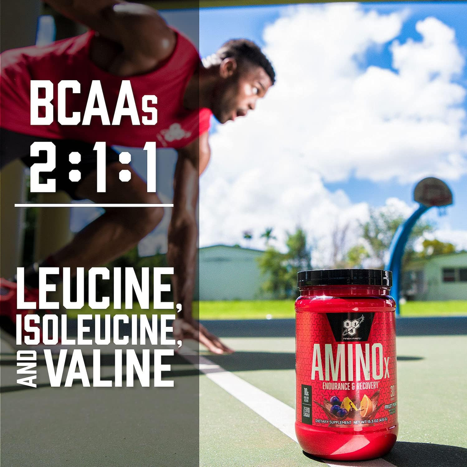 Amino X Muscle Recovery & Endurance Powder, Bcaas, 10 Grams of Amino Acids, Keto