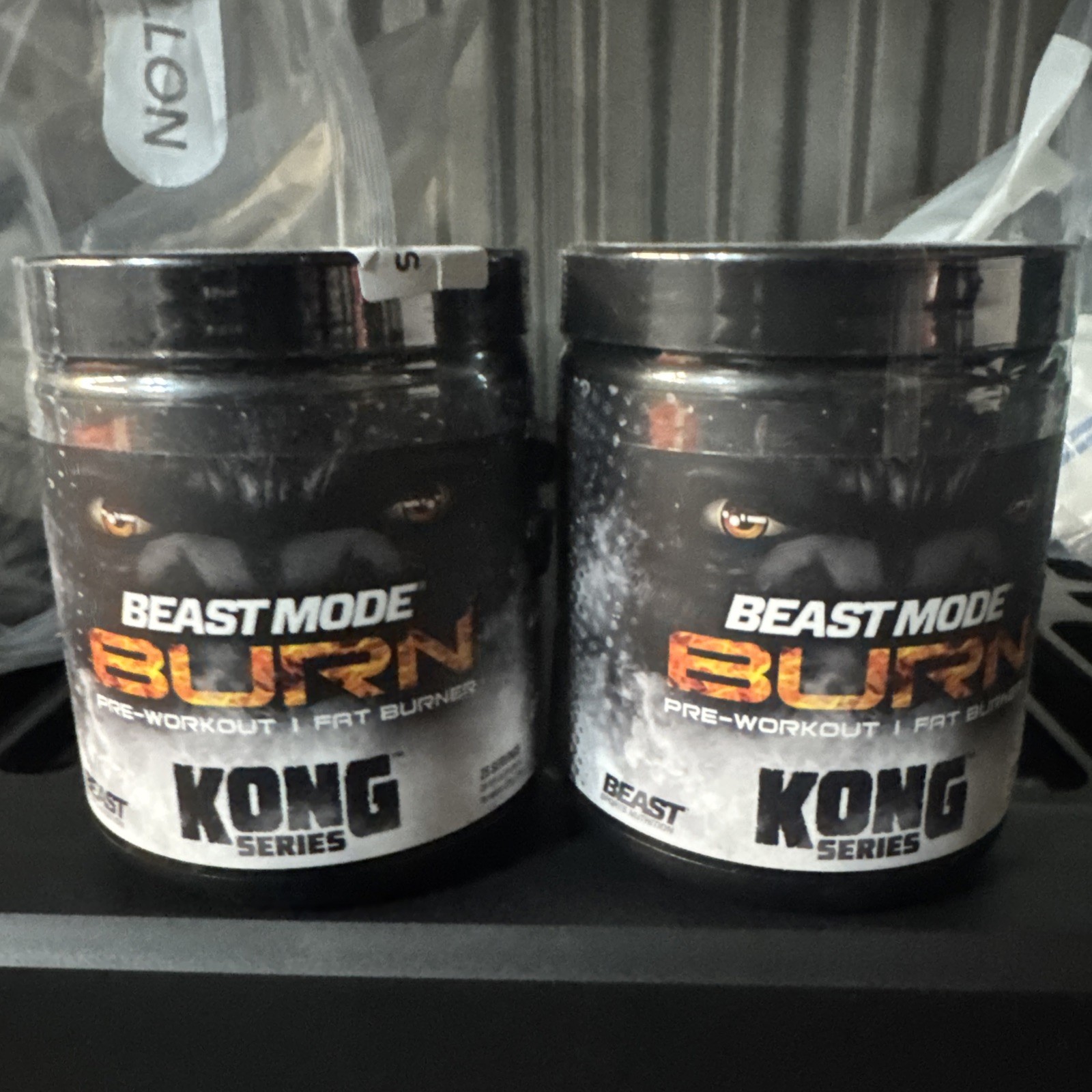 Lot of 2 Beast Pre Workout Peach Sangria Kong Energy Fat Burner 7.9 oz Exp 12/26