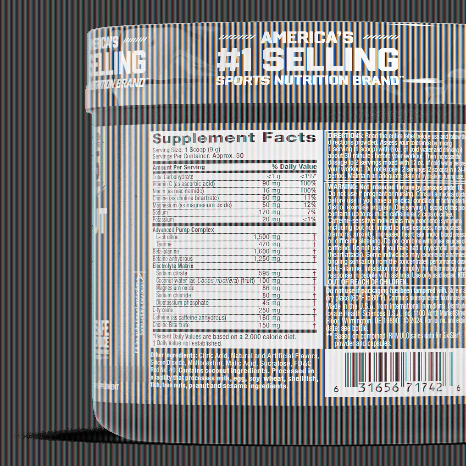 Pre-Workout Powder Explosion 2.0 Electrolyte Matrix, Fruit Punch, 9.52 Oz
