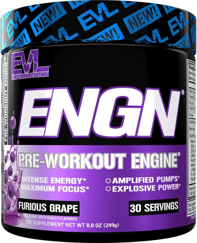 EVL ENGN Hardcore Fat Burning Pre Workout Energy Drink Mix | Choose Flavor