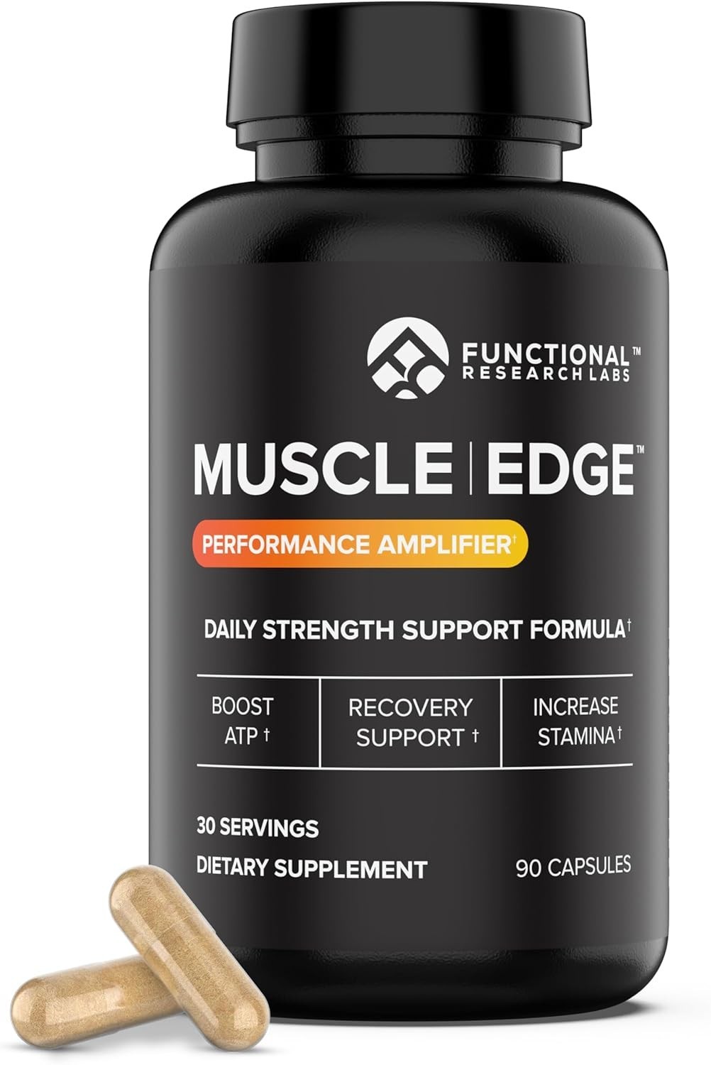 Muscle Edge Men, Recovery and Pre Workout w/ Patented Power Formulas – 90ct.