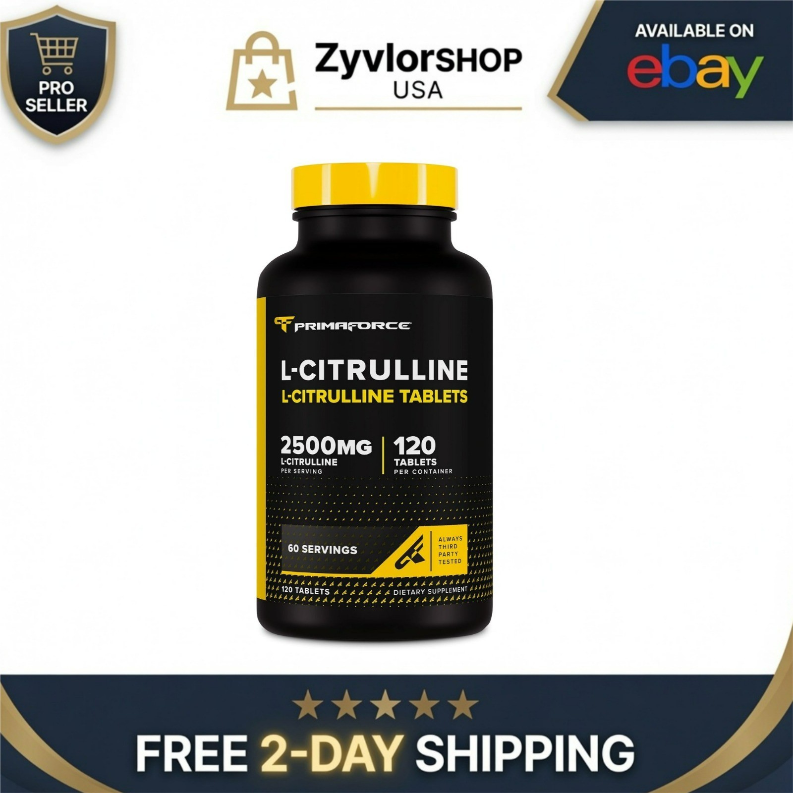 Primaforce L-Citrulline 2500mg 120 Tablets – Sports Supplement