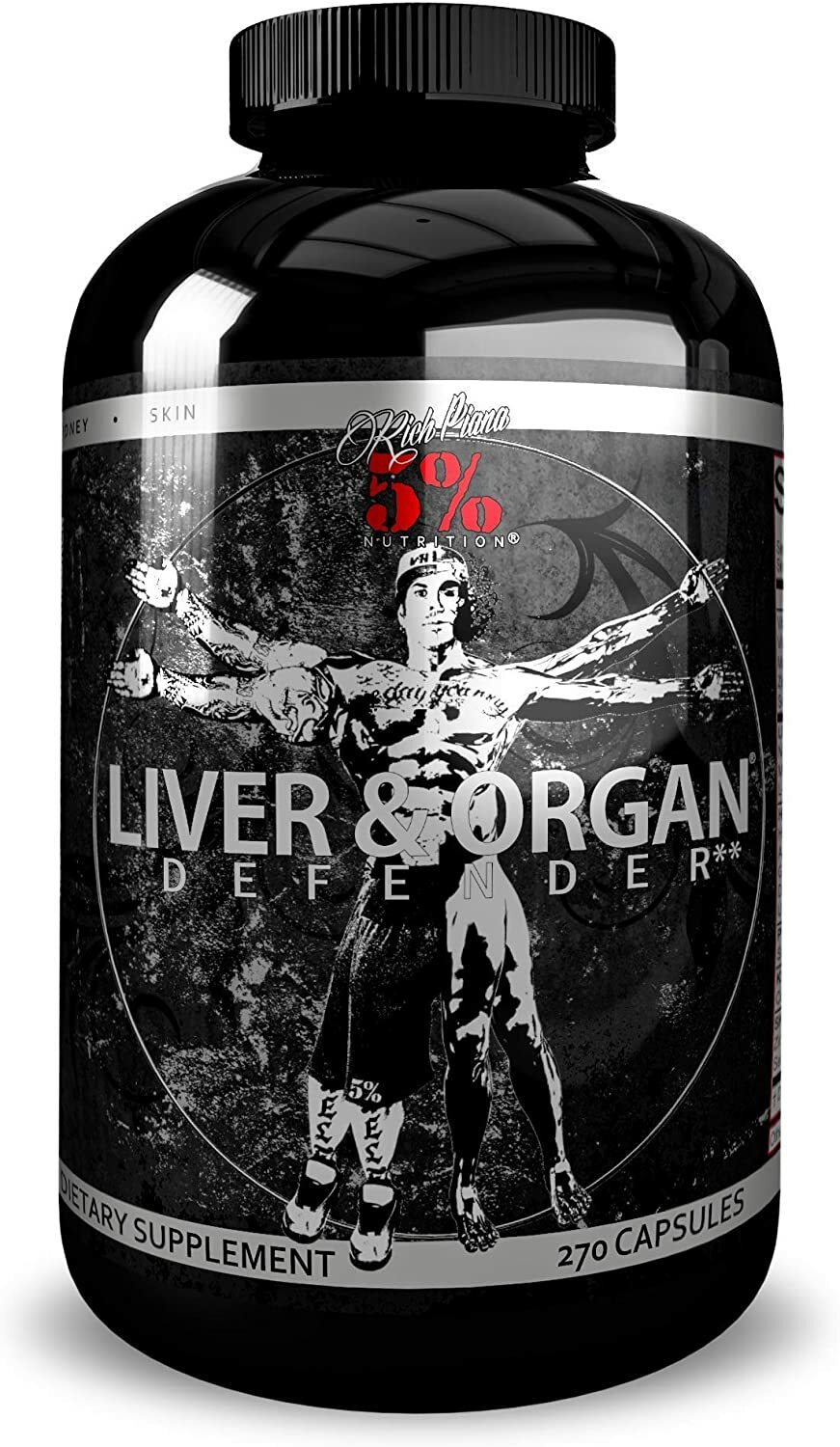 Rich Piana 5% Nutrition Liver and Organ Defender BEST Cycle + PCT Support