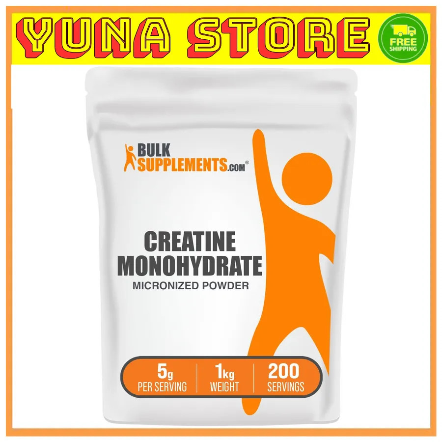 BulkSupplements Creatine Monohydrate Powder Micronized Unflavored 1kg 2.2 lbs