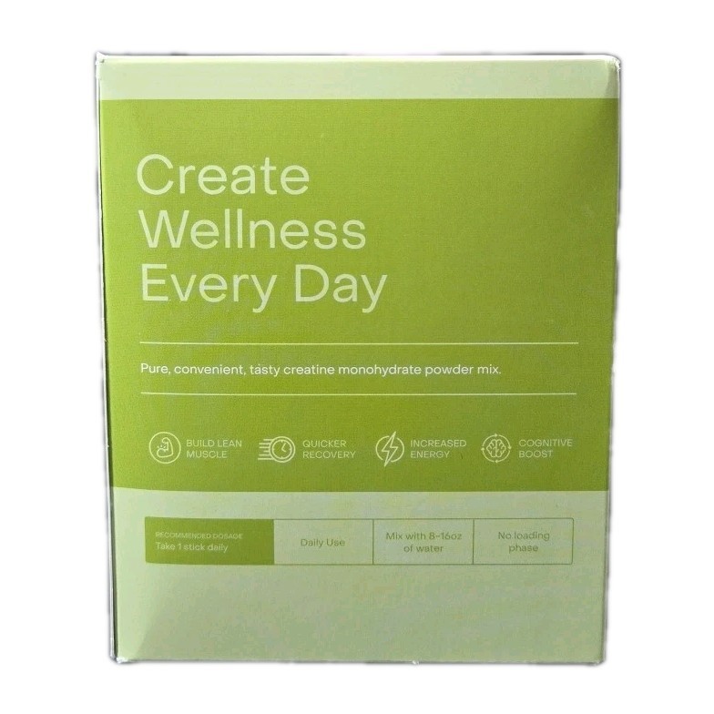 Create Single Serve Creatine Monohydrate Powder – 5g, Sugar-Free, Lemon/Lime