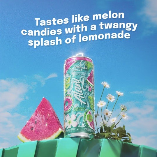 Alani Nu WATERMELON WAVE Energy Drink 12 oz (Pack of 12)