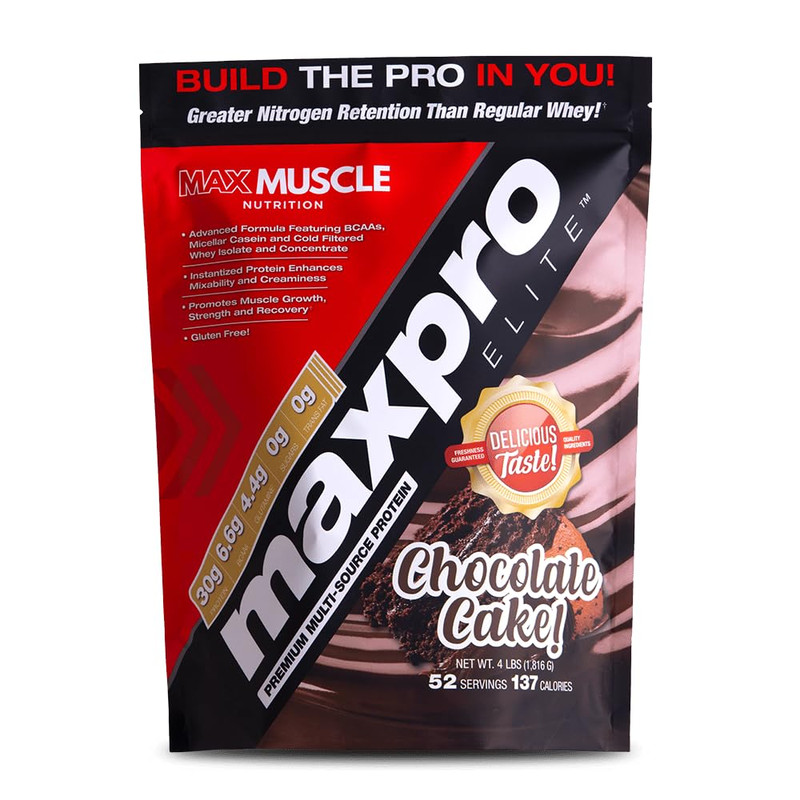 Max Muscle Maxpro Elite Whey Protein Powder 30G Protein 0G Sugar 6.6G Bcaas