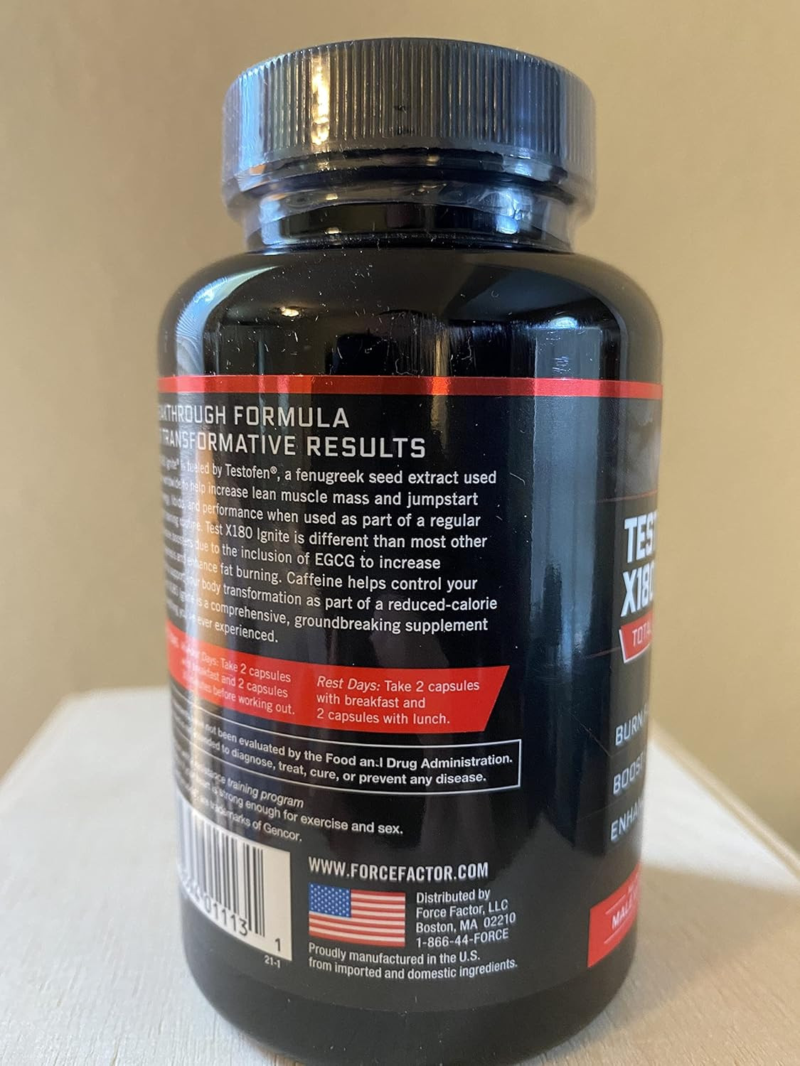 Test X180 Ignite 120Ct 2-Pack, 240 Count